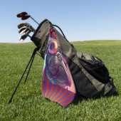 SERVIETTE DE GOLF BULL CHIEN FUNNY GOLF TOWEL (Vert)