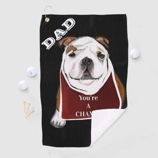 SERVIETTE DE GOLF BULLDOG (En situation)