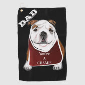 SERVIETTE DE GOLF BULLDOG (Devant)
