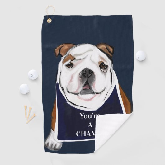 SERVIETTE DE GOLF BULLDOG  (En situation)
