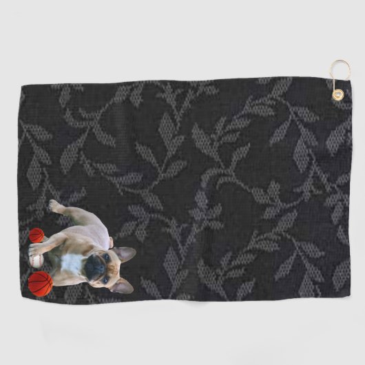 Serviette De Golf Bulldog français (Horizontal)