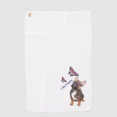 Serviette De Golf Bulldog français (Devant)