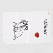 Serviette De Golf Bulldogs français (Horizontal)