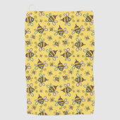 Serviette De Golf Bumble Bee Motif (Devant)