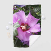 Serviette De Golf Bumblebebe sur la fleur d'Hibiscus (En situation)