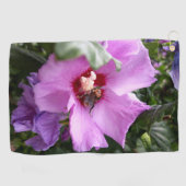 Serviette De Golf Bumblebebe sur la fleur d'Hibiscus (Horizontal)