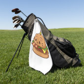 Serviette De Golf Burger de chat 2 (Vert)