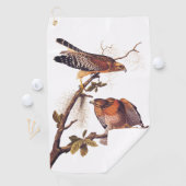 Serviette De Golf Buse à épaulettes roux Audubon Oiseau de proie (En situation)