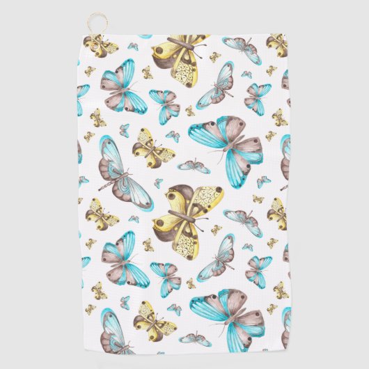 Serviette De Golf Butterfly Art Drawing (Devant)
