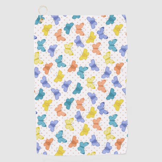 Serviette De Golf Butterfly Art Ideas (Devant)