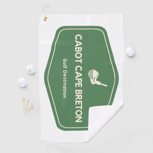 Serviette De Golf Cabot Cap Breton Canada Destination Golf (En situation)
