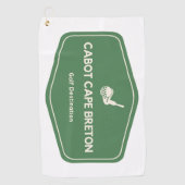 Serviette De Golf Cabot Cap Breton Canada Destination Golf (Devant)