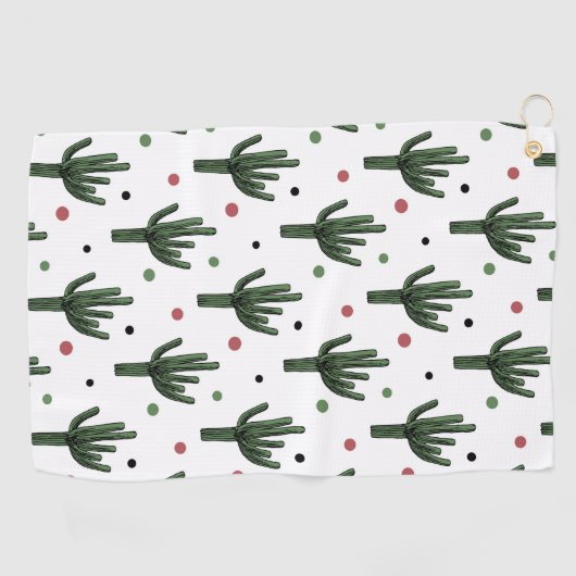 Serviette De Golf Cactus (Horizontal)