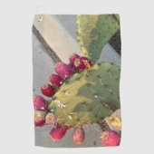 Serviette De Golf 🌵 Cactus Et Fruits (Devant)