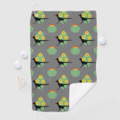 Serviette De Golf Cactus Et Roulements (En situation)