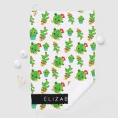 Serviette De Golf Cactus mignons, Cactus Motif, Succulent, Votre Nom (En situation)