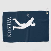 Serviette De Golf Cadeau de Fête des pères parfait pour les amateurs (Horizontal)