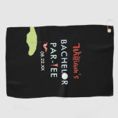 Serviette De Golf Cadeau de golf personnalisé pour enterrement de vi (Horizontal)