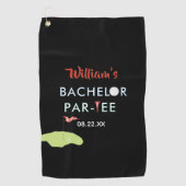 Serviette De Golf Cadeau de golf personnalisé pour enterrement de vi (Devant)