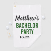 Serviette De Golf Cadeau de mariage pour enterrement de vie de garço (En situation)