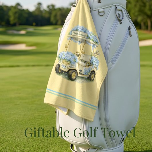 Serviette de golf | Cadeau de parcours floral Hydr