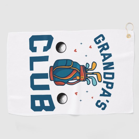 Serviette De Golf Cadeau du club de golf de grand-père (Horizontal)