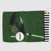Serviette de golf cadeau Golfer personnalisée (Horizontal)