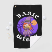 Serviette De Golf Cadeau Halloween | Sorcière de base (En situation)