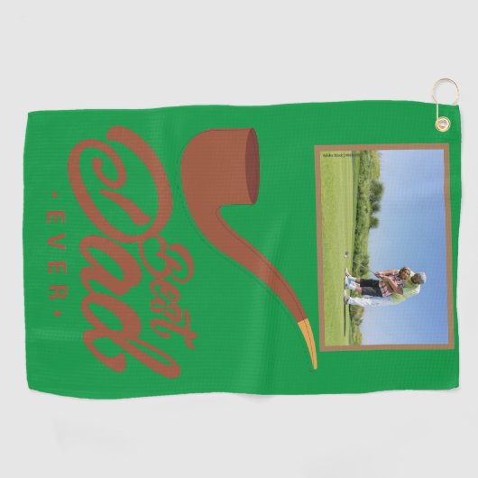 Serviette De Golf Cadeau Père Jour personnalisable (Horizontal)