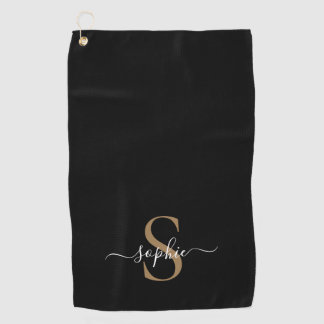 Serviette De Golf Cadeau Personnalisé Nom Personnalisé Écriture Élég