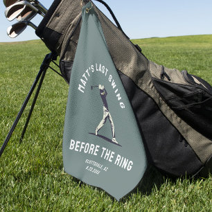 Serviette De Golf Cadeau personnalisé pour l'enterrement de vie de g