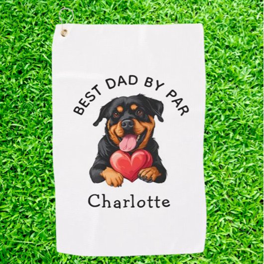 Serviette De Golf Cadeau Rottweiler