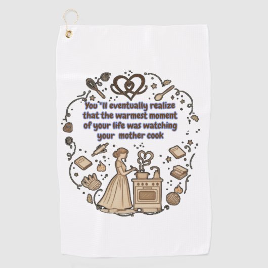 Serviette De Golf cadeaux de fête des mères (Devant)