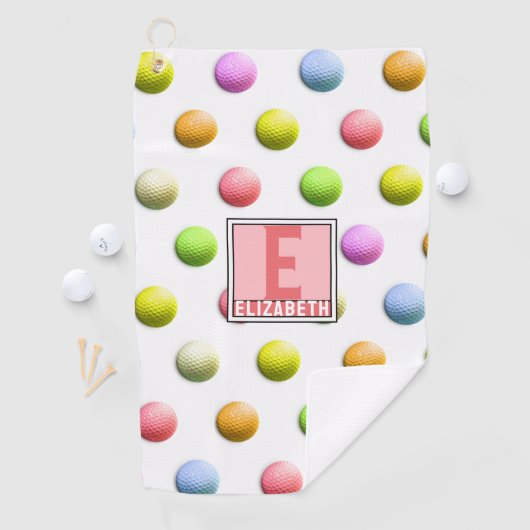 Serviette De Golf Cadeaux de golf Monogramme Dames (En situation)