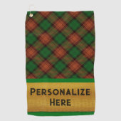 Serviette De Golf Cadeaux de golf Tartan Plaid pour tous (Devant)