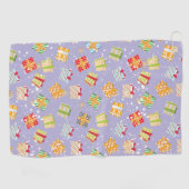 Serviette De Golf Cadeaux de Noël motif (Horizontal)