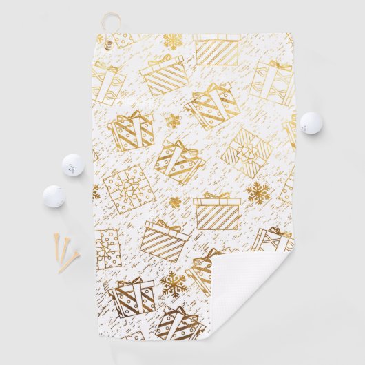 Serviette De Golf Cadres de Noël 4 (En situation)