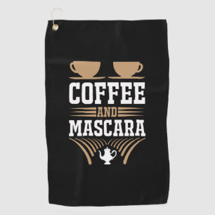 Serviette De Golf Café Art Café Et Mascara