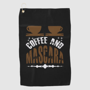 Serviette De Golf Café Art Café Et Mascara
