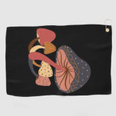 Serviette De Golf Café aux champignons (Horizontal)