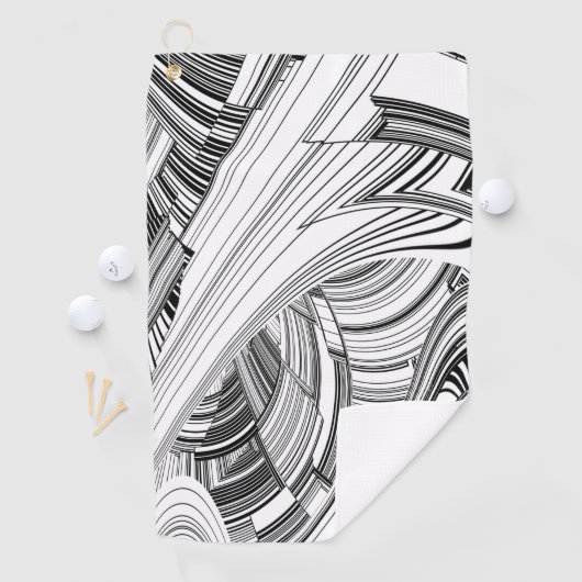 Serviette De Golf Calamité Storm Centre Art Moderne (En situation)