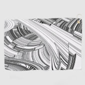 Serviette De Golf Calamité Storm Centre Art Moderne (Horizontal)