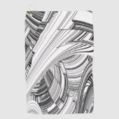 Serviette De Golf Calamité Storm Centre Art Moderne (Devant)