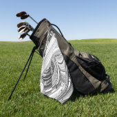 Serviette De Golf Calamité Storm Centre Art Moderne (Vert)