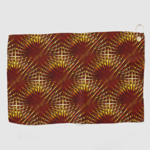 Serviette De Golf calandre dorée rougeâtre à l'air bouffé ou gonflé