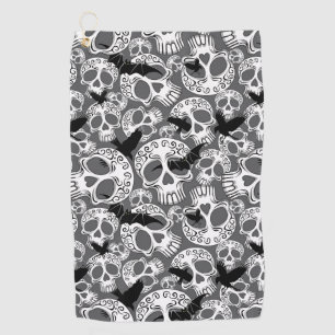 Serviette De Golf Calaveras décoratives Halloween