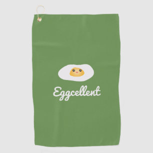 Serviette De Golf Calembour humoristique de nourriture d'Eggcellent