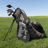 Serviette De Golf Calendrier de golf pour la retraite (Vert)