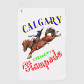 Serviette De Golf Calgary Yeehaw Stampede (Devant)