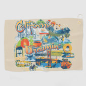 Serviette De Golf California Dreaming (Horizontal)
